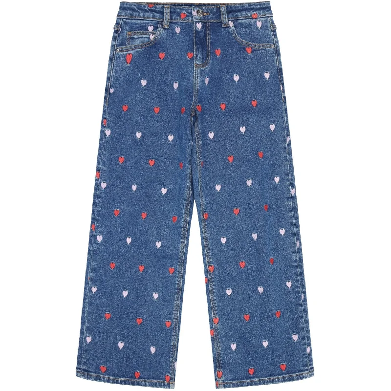 Women's leather moto pants Wide - leg women jeans for a modern and relaxed vibe The New Medium Blue Wash Lovina Wide Jeans Women's leather moto pants Wide - leg women jeans for a modern and relaxed vibe The New Medium Blue Wash Lovina Wide Jeans