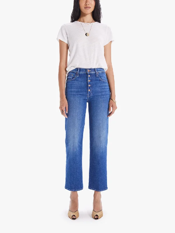 Women's pleated office pants Dark - wash women jeans for a sophisticated and slimming effect The Pixie Rambler Ankle