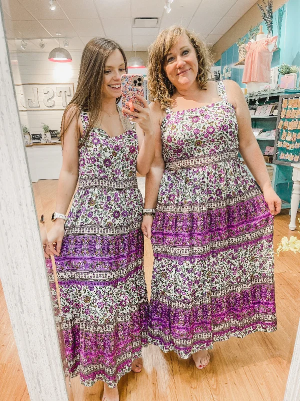 Strapless maxi dresses for a beachside vacationFloral Picnic Dress