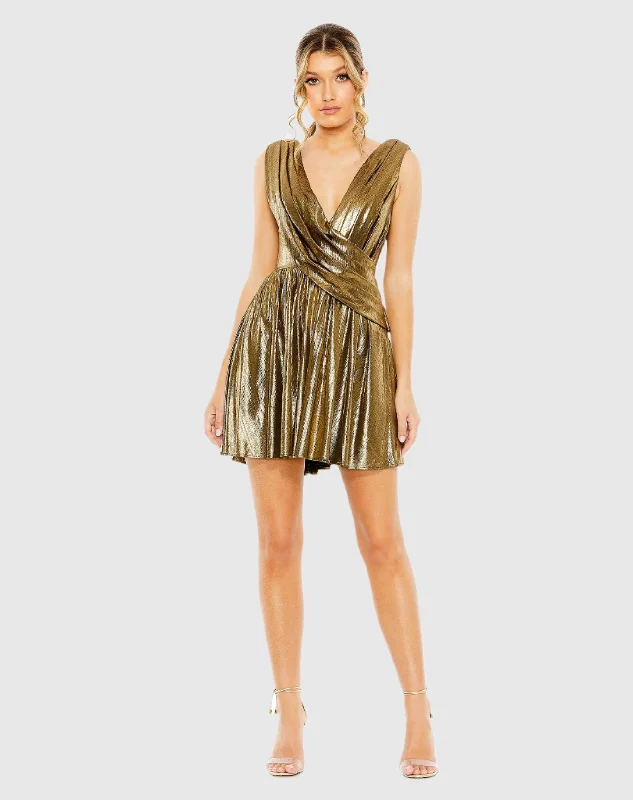 Mini dresses with fringe for a bohemian styleSleeveless Cowl Detail A Line Mini Dress Mini dresses with fringe for a bohemian styleSleeveless Cowl Detail A Line Mini Dress