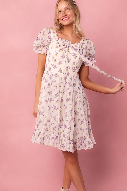 Strapless mini dresses for a beach vacationDolly Dress in Violet Rose