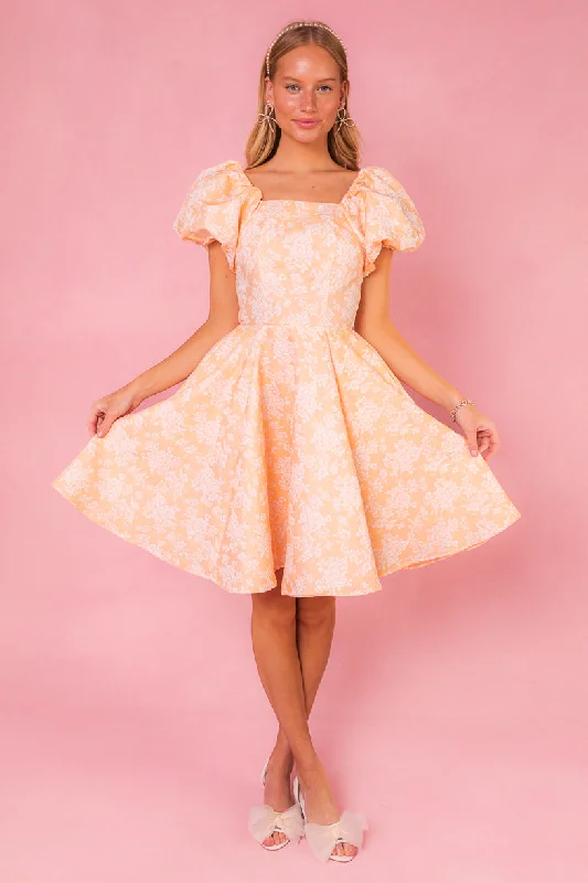 Printed mini dresses for a casual day outIvanna Dress in Peach
