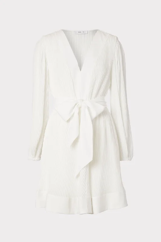 Strapless mini dresses for a beach vacationLiv Pleated Dress
