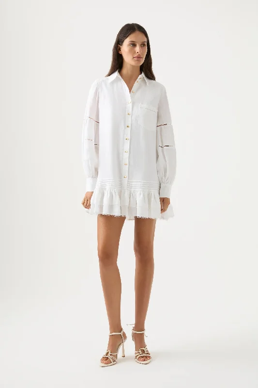 Mini dresses with empire waists for a flattering fitLotus Shirt Mini Dress