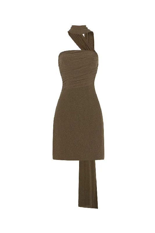 Mini dresses with bow accents for a sweet lookSvitlana A-line Straight Across Neck Mesh Mini Dress Mini dresses with bow accents for a sweet lookSvitlana A-line Straight Across Neck Mesh Mini Dress