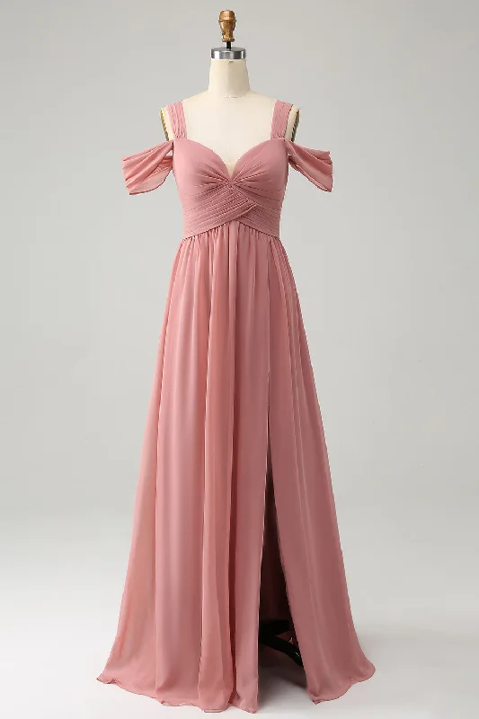 Embroidered wedding guest dresses in earthy tones for a rustic weddingChiffon Red A Line Spaghetti Straps Pleated Bridesmaid Dress with Slit Embroidered wedding guest dresses in earthy tones for a rustic weddingChiffon Red A Line Spaghetti Straps Pleated Bridesmaid Dress with Slit