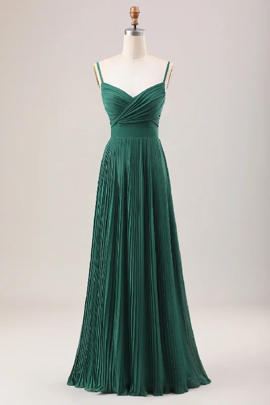 Plaid wedding guest dresses in muted colors for a fall weddingDark Green A Line Spaghetti Straps Long Chiffon Bridesmaid Dress Plaid wedding guest dresses in muted colors for a fall weddingDark Green A Line Spaghetti Straps Long Chiffon Bridesmaid Dress