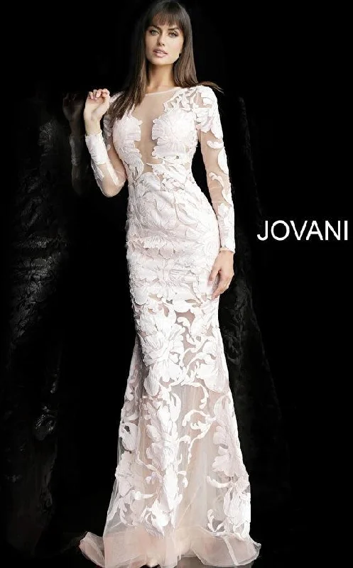 Jovani 60285 Formal Long Sleeve Evening Dress