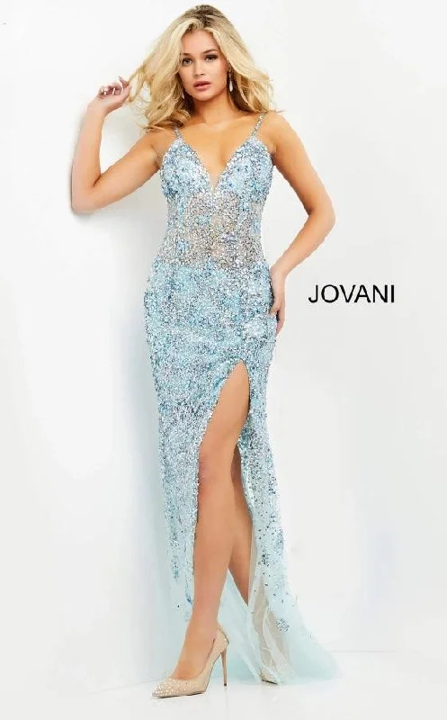 Sleeveless bodycon dress for summer partiesJovani 05872 Spaghetti Strap Long Prom Gown Sleeveless bodycon dress for summer partiesJovani 05872 Spaghetti Strap Long Prom Gown