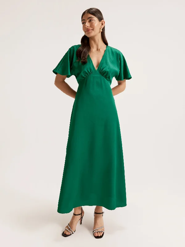 Satin cocktail dresses with a high - low hem for a modern touchMontreal Sleeved Dress