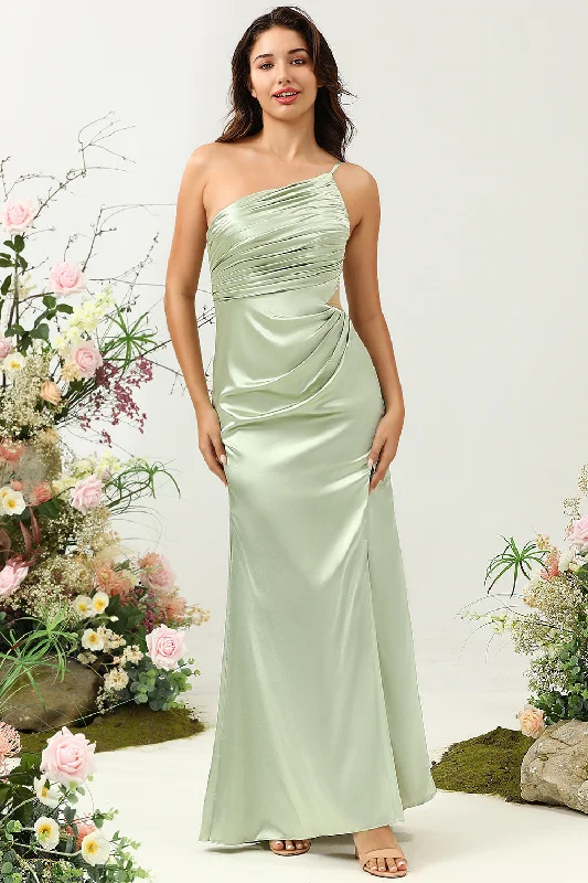 Wedding guest dresses with tiered skirts for a feminine lookOne Shoulder Satin Ruffles Wedding Guest Dress with Slit Wedding guest dresses with tiered skirts for a feminine lookOne Shoulder Satin Ruffles Wedding Guest Dress with Slit