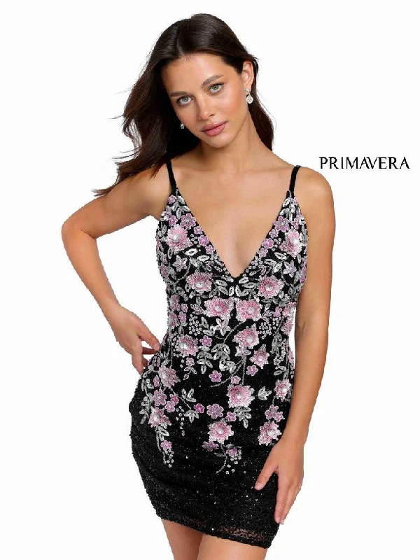 Primavera Couture Fitted Short Prom Dress 3862