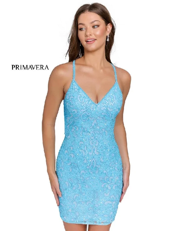 Primavera Couture Prom Short Fitted Dress 3353