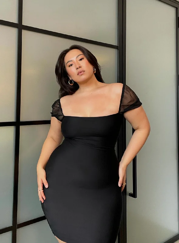 Bodycon dress for a DIY - customized styleCharvi Mini Dress Black Curve