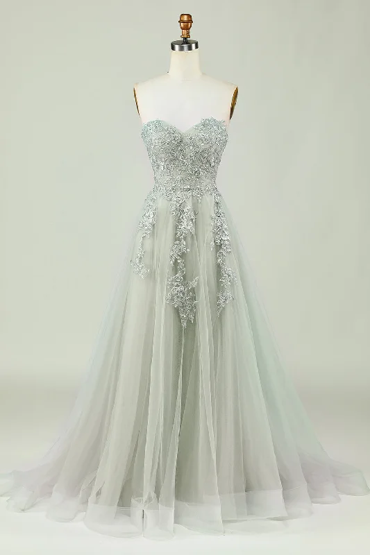 Cocktail dresses with a gathered skirt and a button - down frontSweetheart Beaded Light Green Long Prom Dress with Slit Front Cocktail dresses with a gathered skirt and a button - down frontSweetheart Beaded Light Green Long Prom Dress with Slit Front