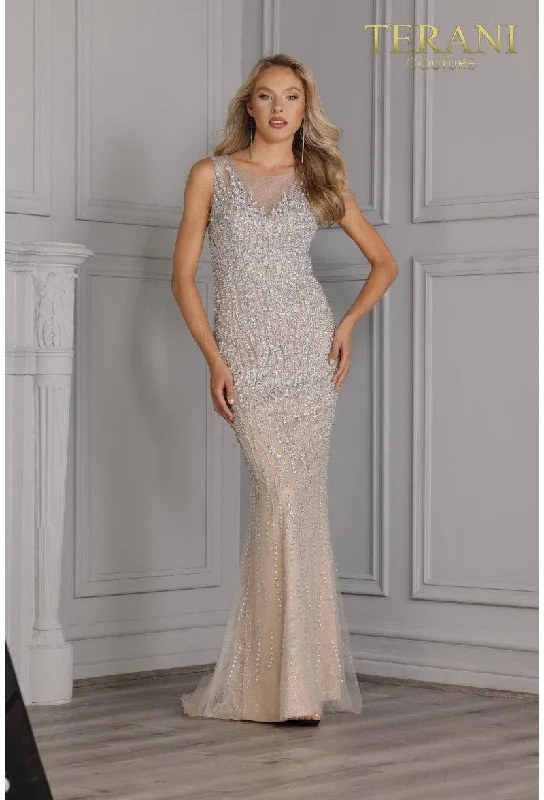 Bodycon dress with a floral print for a feminine touchTerani Couture 2211P0044 Prom Long Formal Gown Bodycon dress with a floral print for a feminine touchTerani Couture 2211P0044 Prom Long Formal Gown