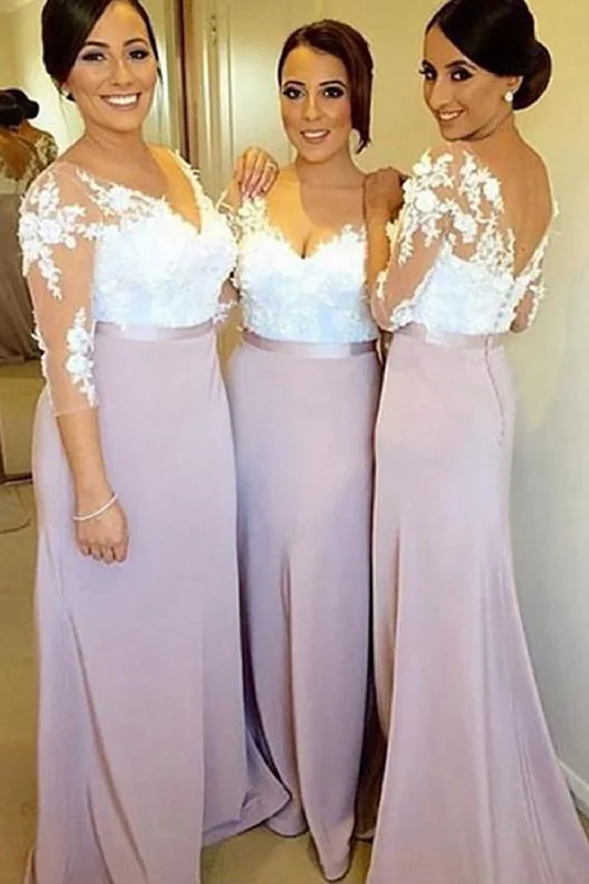 Halter - neck wedding guest dresses with beaded strapsV-Neck Lilac Bridesmaid Dress with Appliques Halter - neck wedding guest dresses with beaded strapsV-Neck Lilac Bridesmaid Dress with Appliques