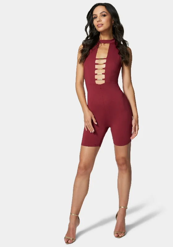 Ball - gown style formal dresses with sequined bodices for promCaged Biker Short Romper Ball - gown style formal dresses with sequined bodices for promCaged Biker Short Romper