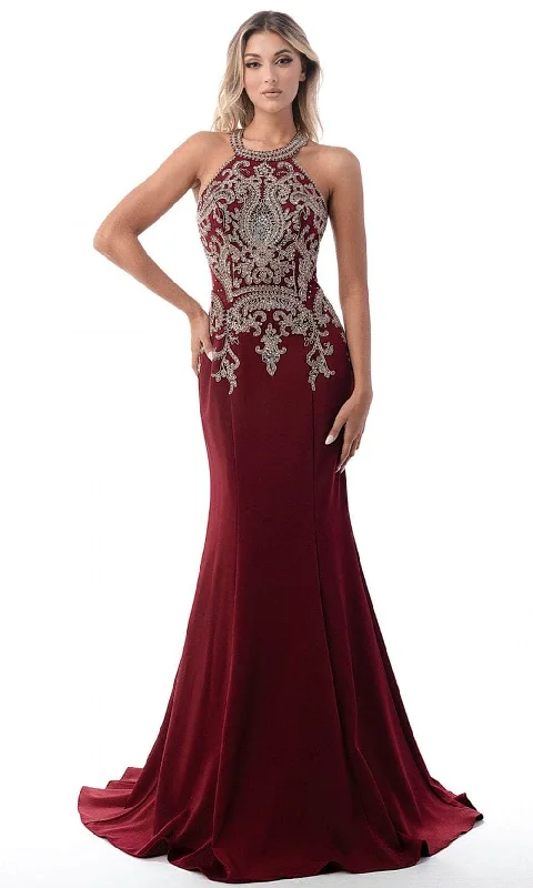 Cinderella Divine KV1001 - Sculpted Intricately Embroidered Gown