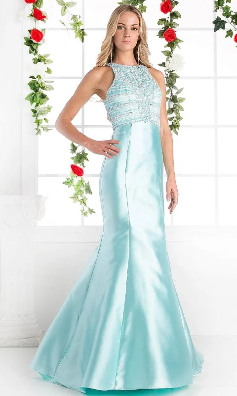 Cinderella Divine ML6538 - Beaded Jewel Evening Dress