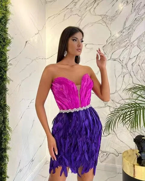 Formal dresses with ruffled skirts and bow accents for a charming prom appearanceED2252 Kimshein Luxury Dresses Women Elegant Clothing Mesh Fabric Feathers Show Slim With Crystal Belt Dress Evening Formal dresses with ruffled skirts and bow accents for a charming prom appearanceED2252 Kimshein Luxury Dresses Women Elegant Clothing Mesh Fabric Feathers Show Slim With Crystal Belt Dress Evening