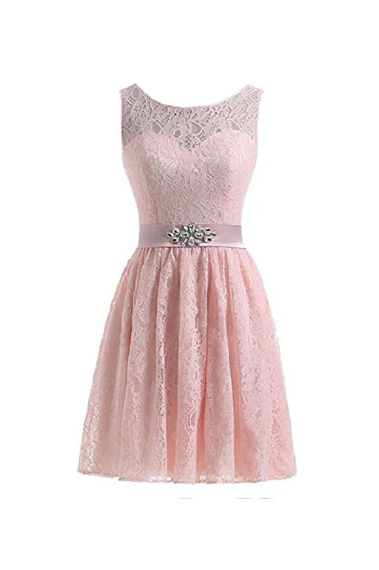 Midi - length party dresses for a modest and fashionable choiceFlesh Pink Lace Short Homecoming Dresses Prom Dresses PG053 Midi - length party dresses for a modest and fashionable choiceFlesh Pink Lace Short Homecoming Dresses Prom Dresses PG053