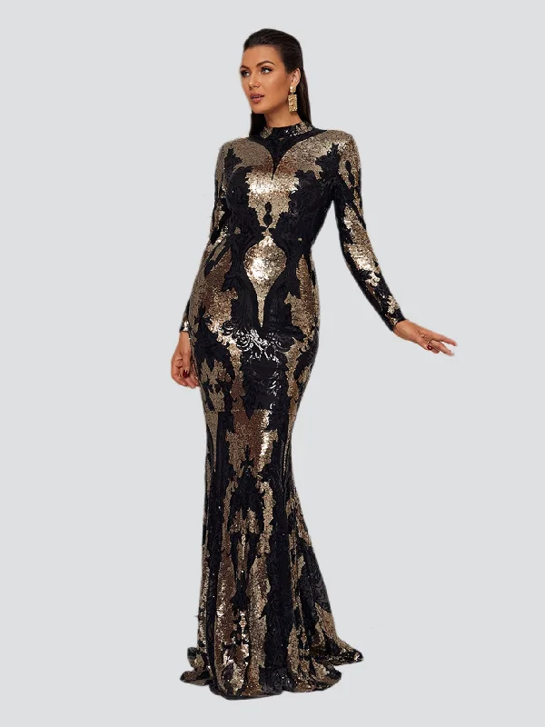 Formal dresses with fringe - trimmed sleeves and wrap - around styles for a bohemian - inspired formal eventStand Collar Sequin Prom Dress XJ1579 Formal dresses with fringe - trimmed sleeves and wrap - around styles for a bohemian - inspired formal eventStand Collar Sequin Prom Dress XJ1579