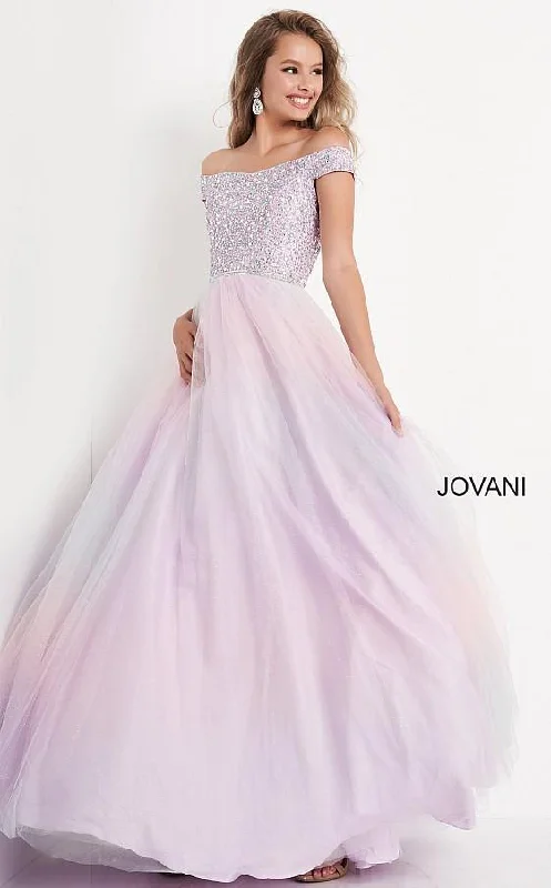 Jovani 05723 Prom Long Off Shoulder Ball Gown K