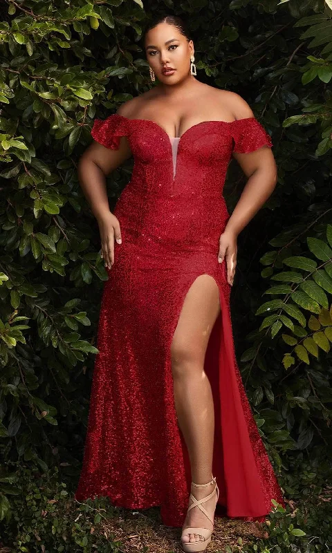 Formal dresses with gathered bodices and wide - leg skirts for a comfortable and stylish silhouetteLadivine CH167C - Sequin Ornate Evening Dress Formal dresses with gathered bodices and wide - leg skirts for a comfortable and stylish silhouetteLadivine CH167C - Sequin Ornate Evening Dress