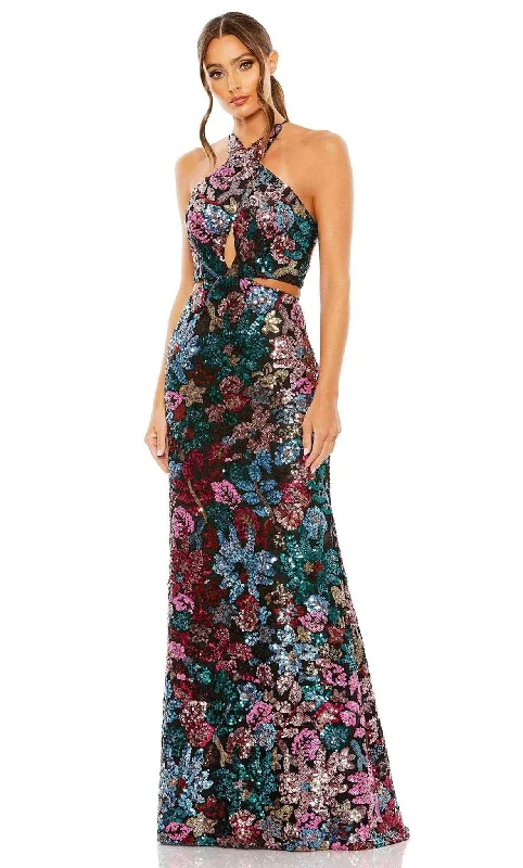 Sleeveless formal dresses with sequined straps and a - line skirts for a classic formal eventMac Duggal 49695 - Halter Sequin Embellished Prom Gown Sleeveless formal dresses with sequined straps and a - line skirts for a classic formal eventMac Duggal 49695 - Halter Sequin Embellished Prom Gown