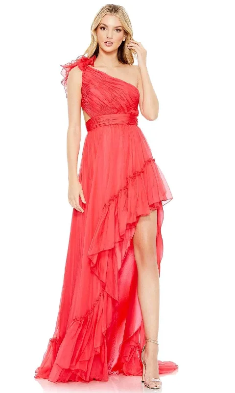 Formal dresses with button - front designs and tulle skirts for a charming prom styleMac Duggal 67989 - Asymmetrical Pleated Prom Dress Formal dresses with button - front designs and tulle skirts for a charming prom styleMac Duggal 67989 - Asymmetrical Pleated Prom Dress