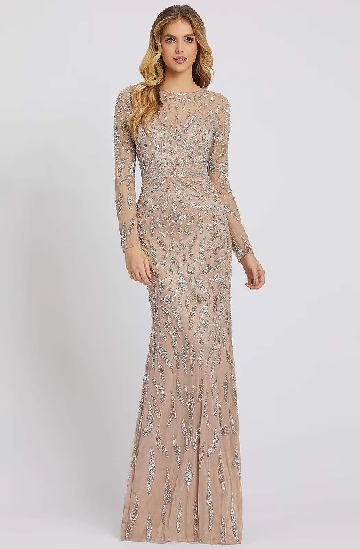 Mac Duggal Evening - 5124D Jewel Long Sleeves Evening Dress