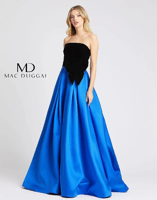 Mac Duggal 66318 Long Strapless Prom Ball Gown