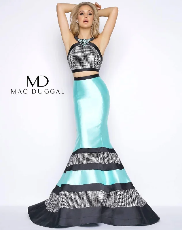 Mac Duggal 65913 Prom Long Two Piece Mermaid Gown