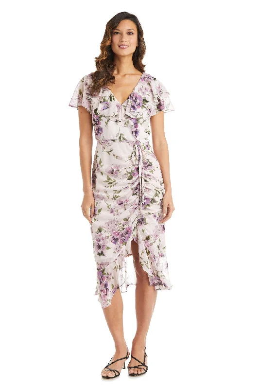 R&M Richards 7776 High Low Floral Dress Sale