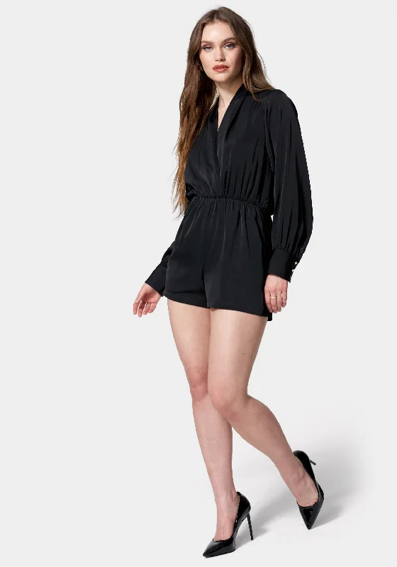 Surplice Drapey Romper