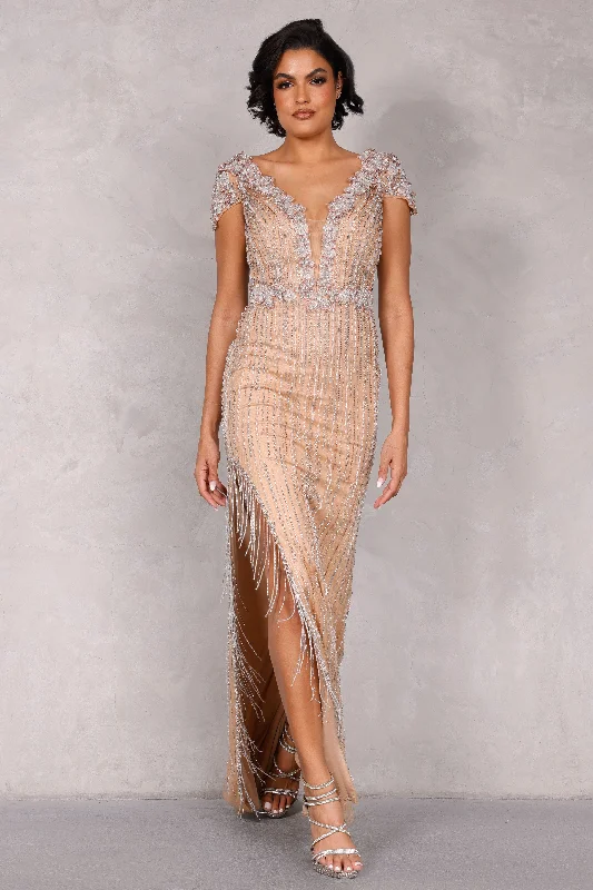 Formal dresses with abstract print panels and rhinestone embellishments for a unique formal eventTerani Couture 2027GL3259 Formal dresses with abstract print panels and rhinestone embellishments for a unique formal eventTerani Couture 2027GL3259