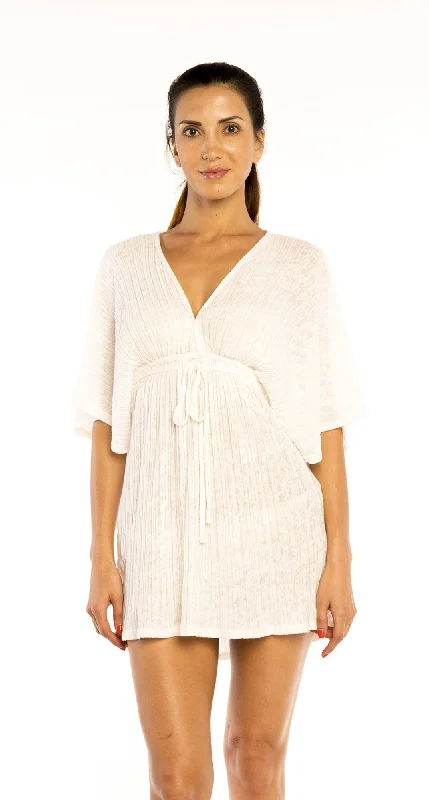 Geometric - pattern cover ups for a modern and trendy appearanceBATWING V-NECK DRESS - GOA Geometric - pattern cover ups for a modern and trendy appearanceBATWING V-NECK DRESS - GOA