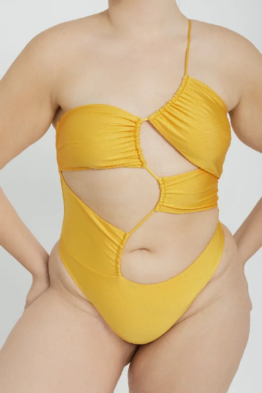 Plus Size Women's Wrap - Style One - Pieces in Burgundy with Belt for a Figure - Flattering OptionBiscayne One Piece - Warm Yellow Plus Size Women's Wrap - Style One - Pieces in Burgundy with Belt for a Figure - Flattering OptionBiscayne One Piece - Warm Yellow