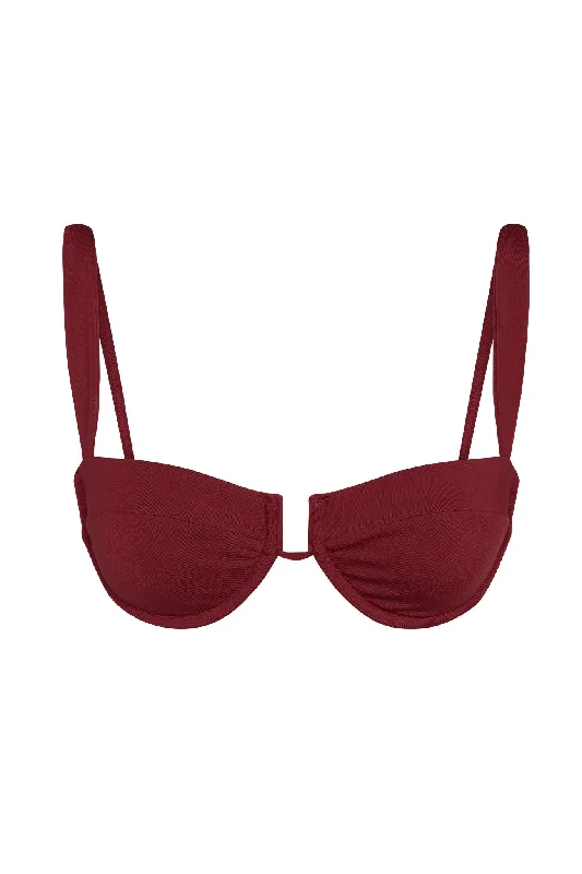 Cala Roja Top - Burgundy