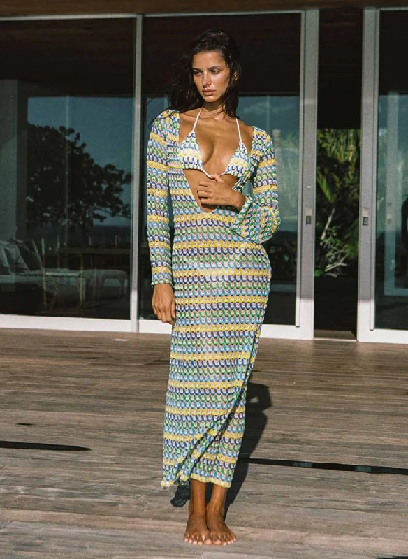 Kimono - style cover ups for an Asian - inspired beach lookCarole Dress