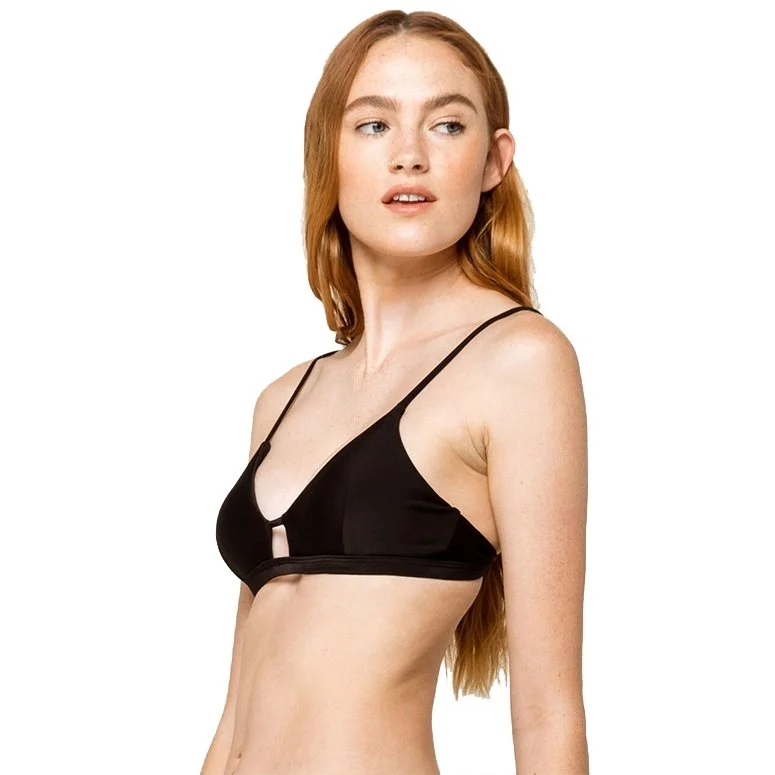 Plus Size Women's One - Shoulder Swim Tops in Pink with Ruching for a Figure - Flattering DesignClassic Surf Bralette Swim Top (Past Season)