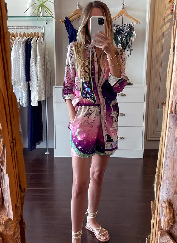 Button - down cover ups for a versatile and easy - to - wear optionCrystal Set