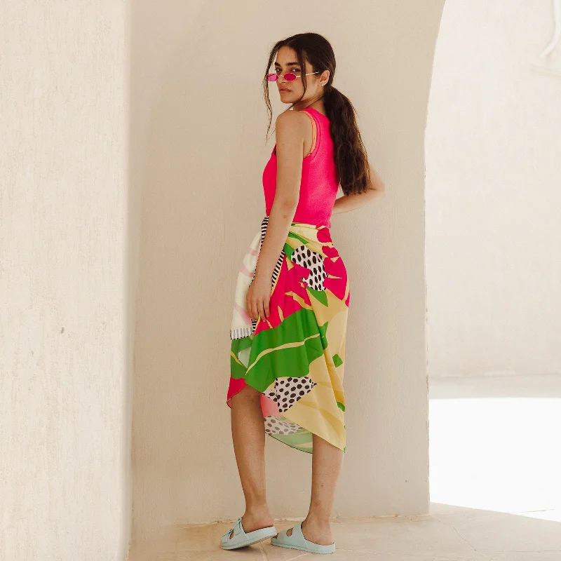 Ankle - length cover ups for a more covered - up and stylish beach lookGirl Boss Satin Cover Up
