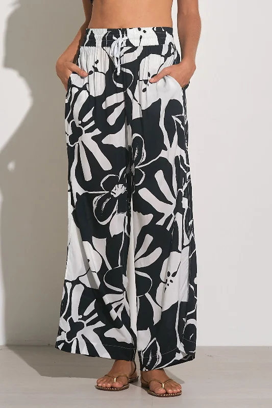 Sleeveless cover ups for maximum sun exposure controlHibiscus Black Beach Pant
