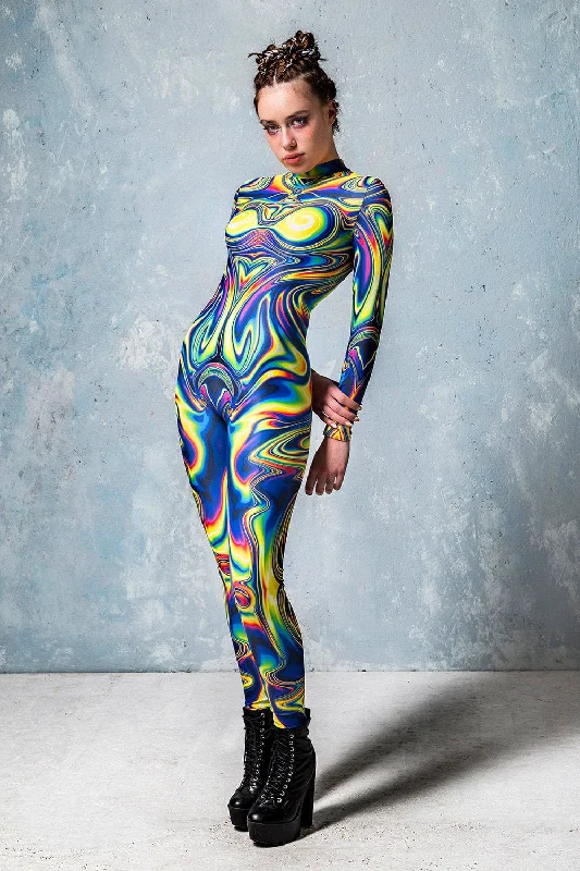 Long - Sleeve Bodysuits for Cold Weather LayeringJaded Liquid Costume