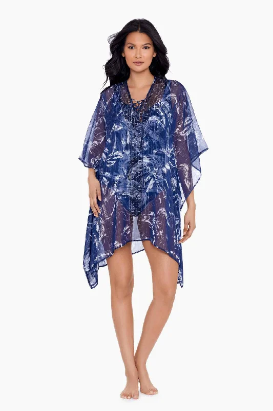 Tropica Toile Caftan Swim Cover Up