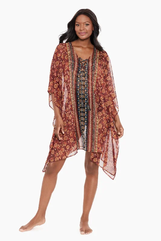 Tunic - style cover ups for a loose and comfortable beach outfitZwina Caftan Swim Cover Up