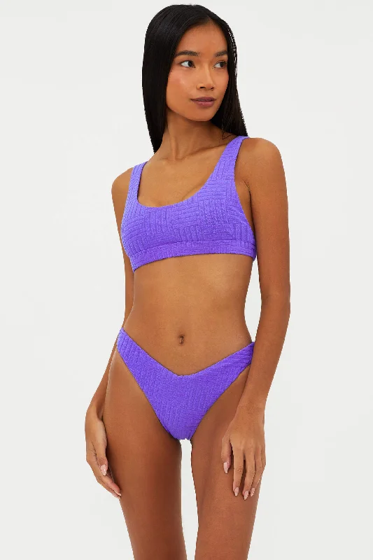 Women's Color - Blocked Swim Tops in Orange and Pink for a Vibrant Summer LookPeyton Top Ultra Violet Terry Women's Color - Blocked Swim Tops in Orange and Pink for a Vibrant Summer LookPeyton Top Ultra Violet Terry