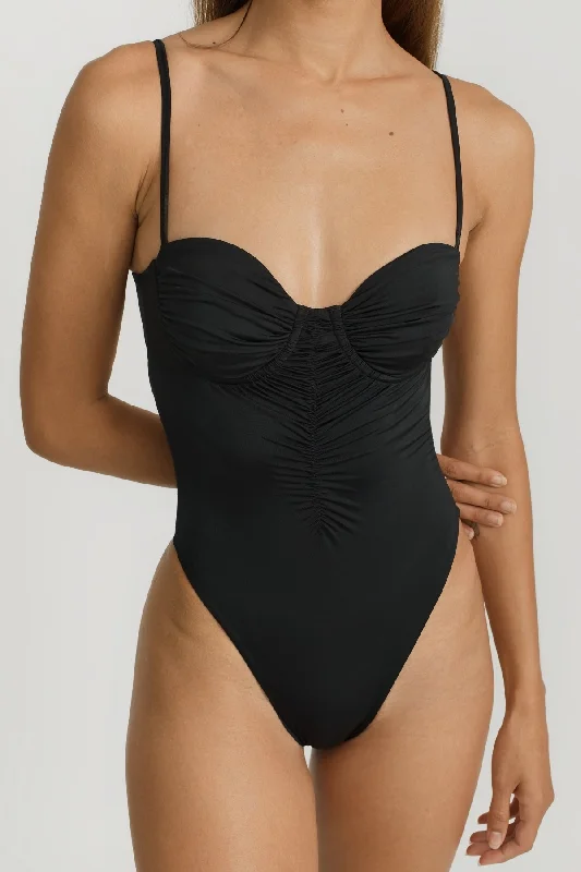 Selene One Piece Moderate Coverage - Black